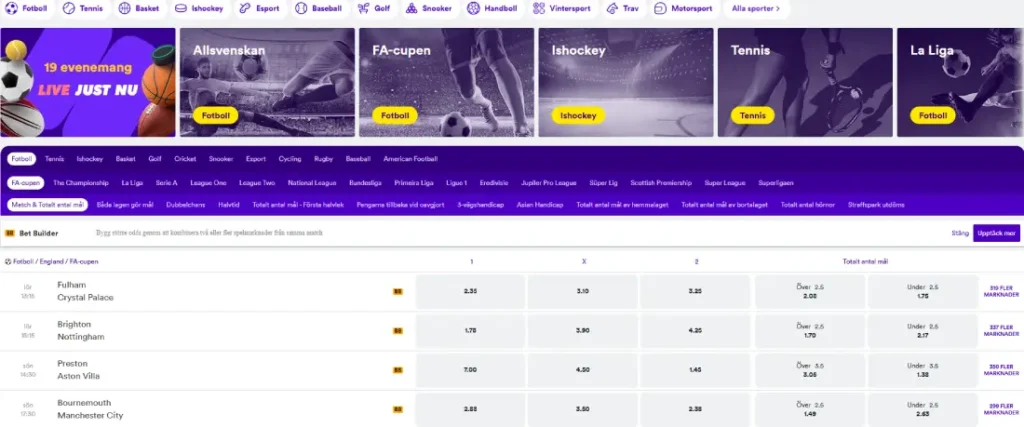 Casumo betting