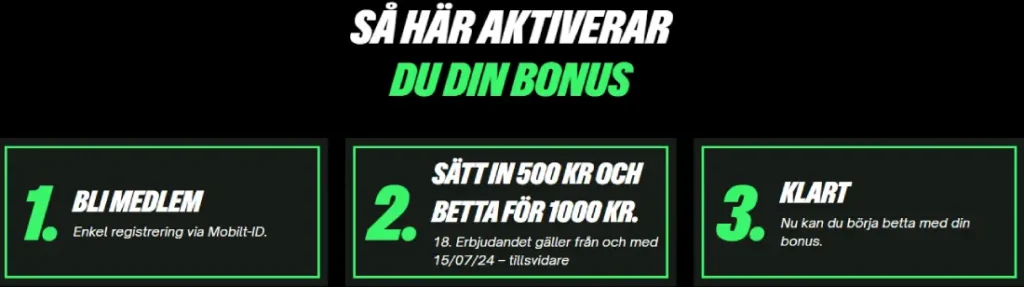 Comeon Logga in