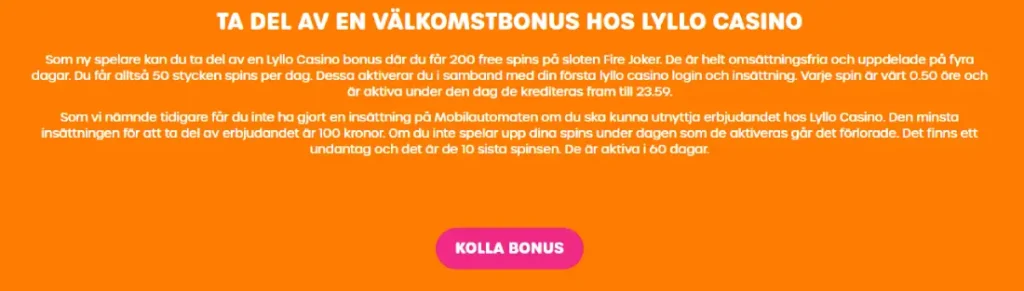 Lyllo casino logga in