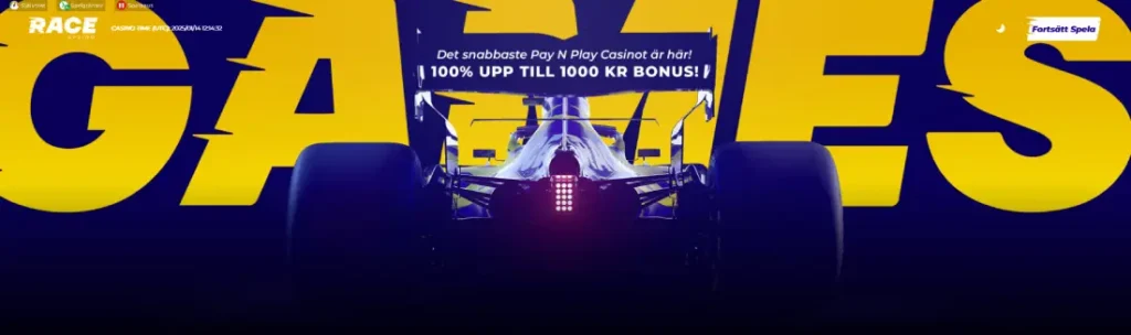 Race casino bonus