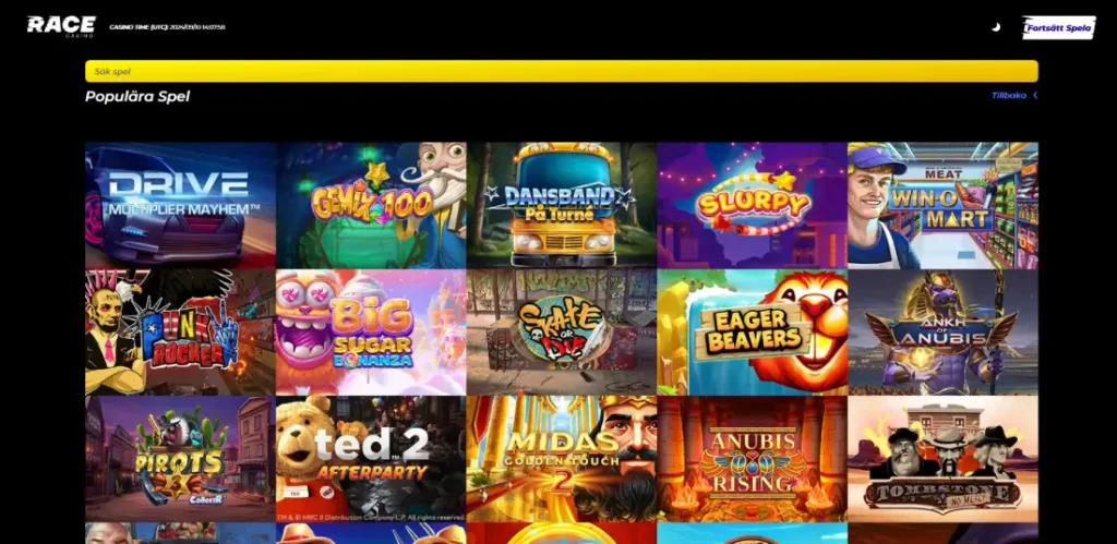 Race casino slots