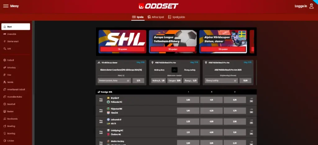 Svenskaspel oddset