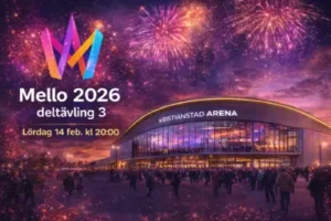 Mello 2026 Deltävling 3. Kristianstad Arena lördag 14 feb kl 20.00