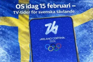 OS idag 15 februari - Tv tider för svenska tävlande. Milan Cortina 2026