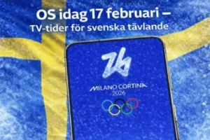 Os idag 17 februari. Tv tider frör svenska deltagare. Milano Cortina 2026